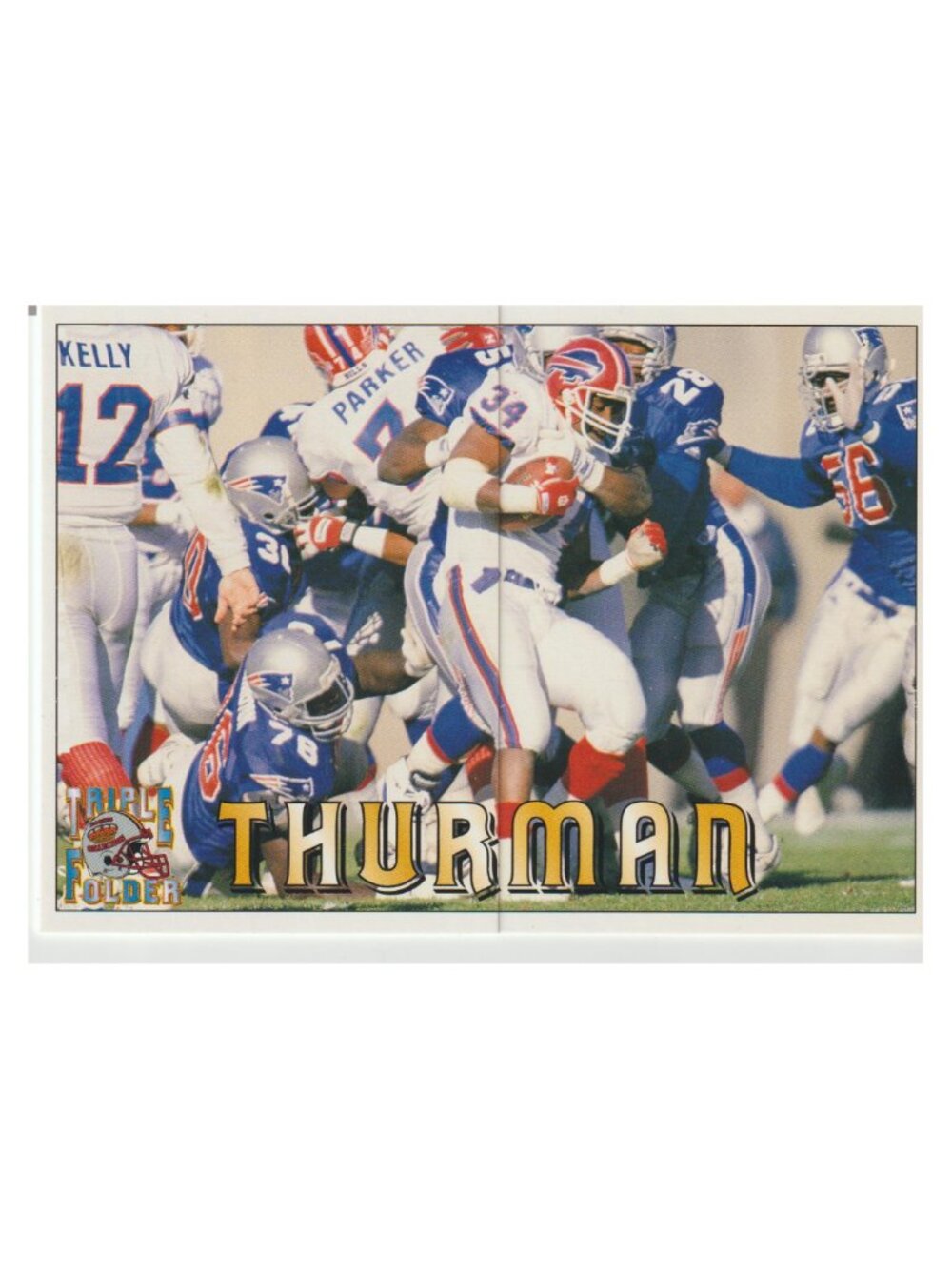 Thurman Thomas 1994 Pacific Trading Cards Triple Folder – Ungraded – Bills